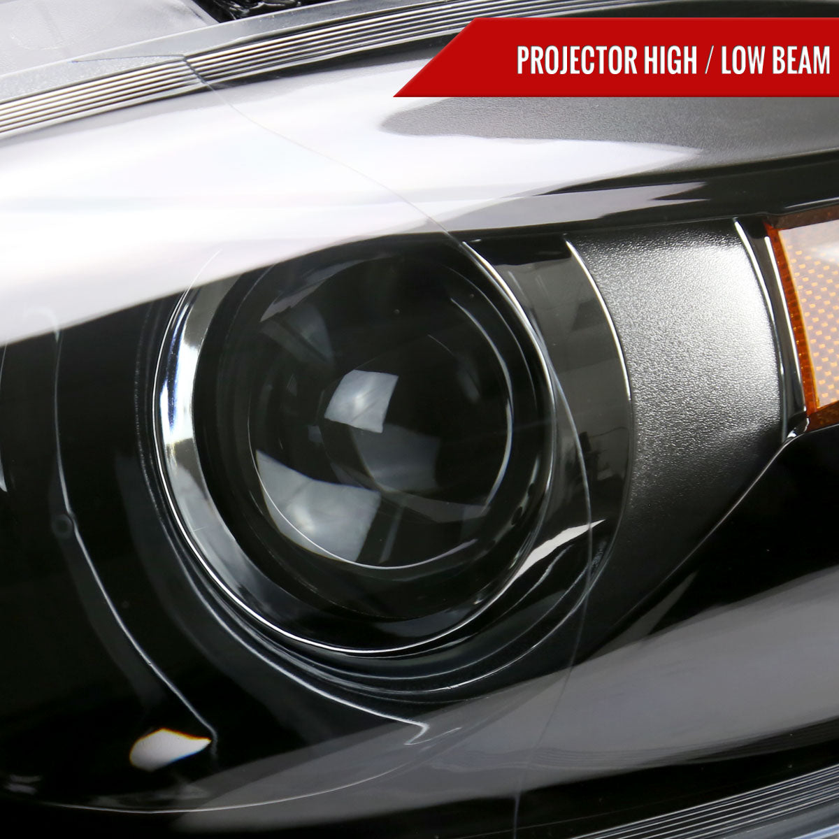 Spec-D 13-16 Dodge Dart Headlights OEM Style High/Low Beam Black