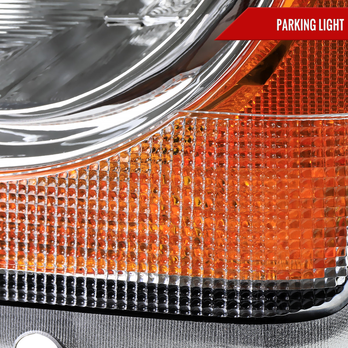 Spec-D 04-06 Dodge Durango Headlights OEM Style Chrome Amber
