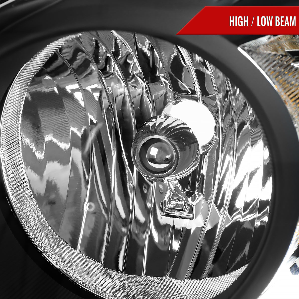 Spec-D 04-06 Dodge Durango Headlights OEM Style Black Amber