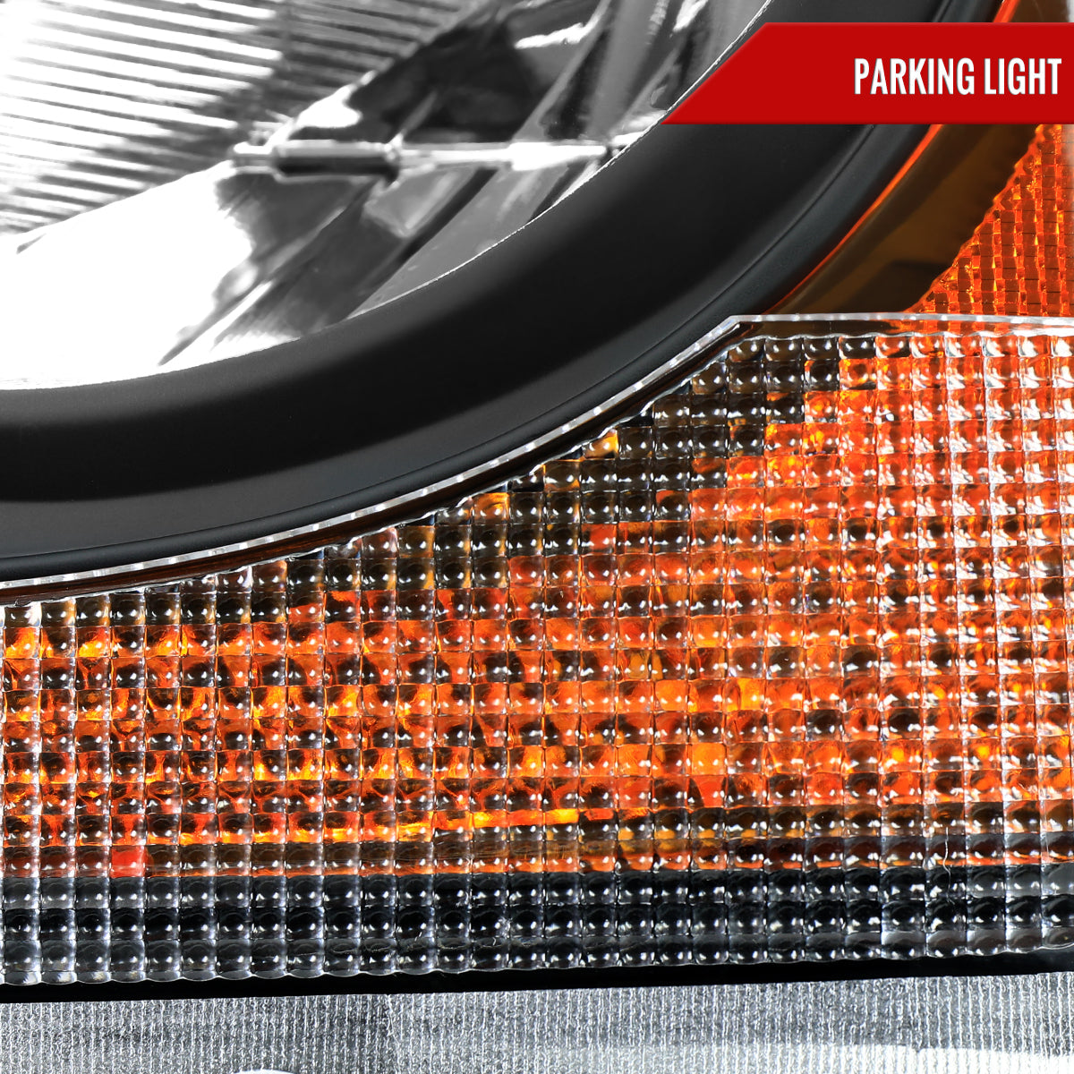 Spec-D 04-06 Dodge Durango Headlights OEM Style Black Amber