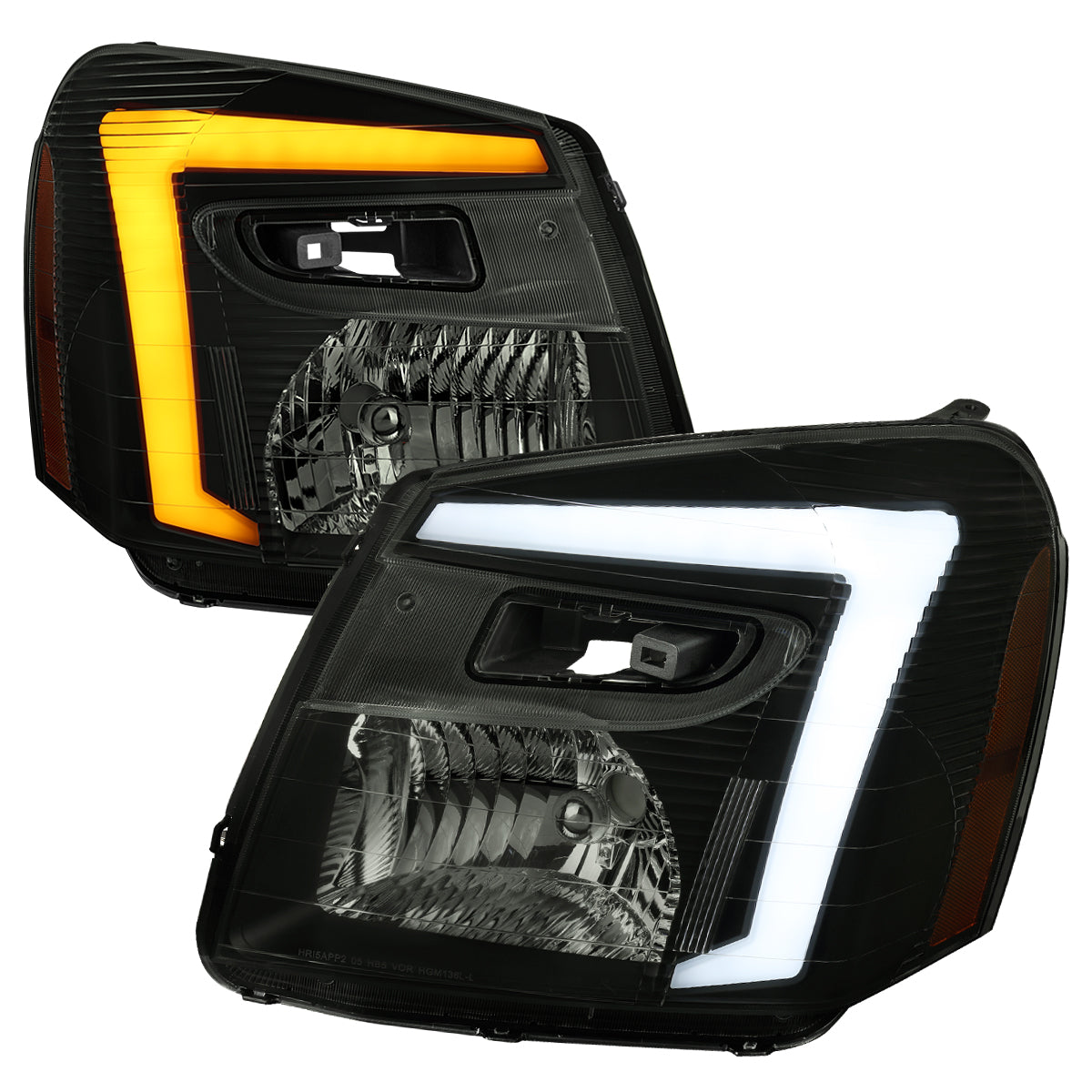 Spec-D 05-09 Equinox Headlights OEM Style Sequential Black/Smoked