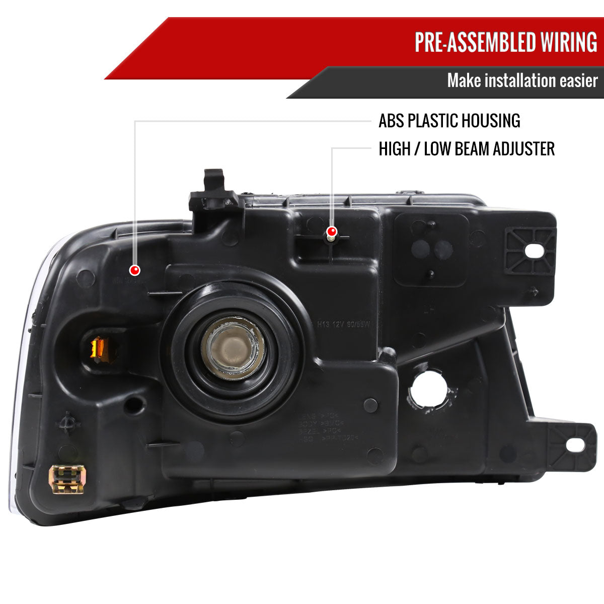 Spec-D 04-08 Ford F-150/ 06-08 Lincoln Mark LT OE Style Headlights Blk