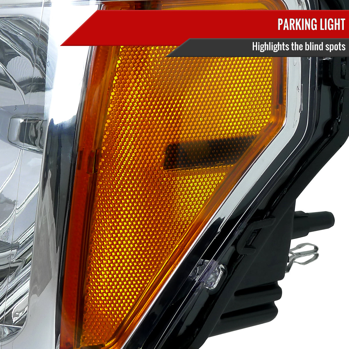 Spec-D 09-14 Ford F-150 OEM OEM Style Crystal Headlights Chrome