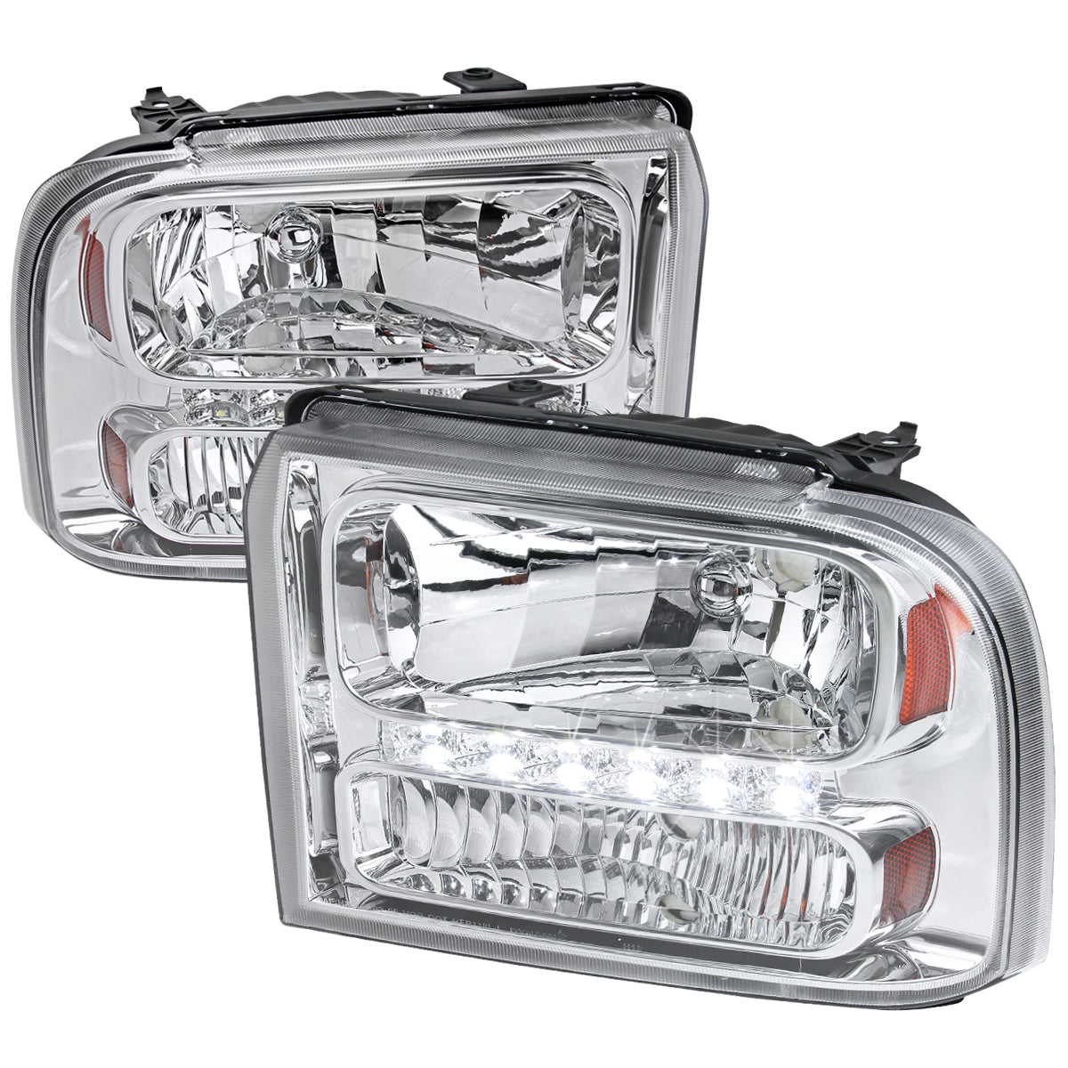 Spec-D 05-07 Ford F-250 F-350 Headlights Projector Chrome/Clear
