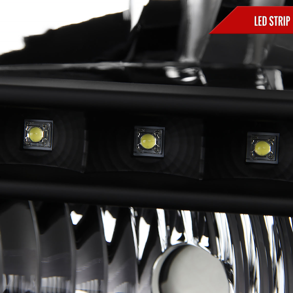 Spec-D 05-07 F250/F350/F450/F550/Excursion SMD LED Headlights Black