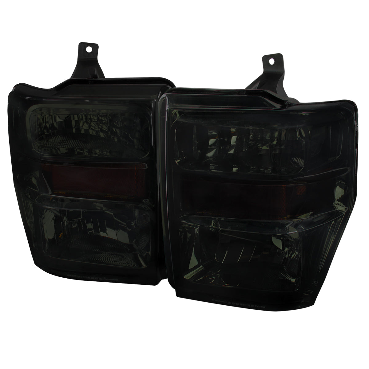 Spec-D 08-10 F-250/F-350/F-450 Super Duty OE Style /Smoked Headlights