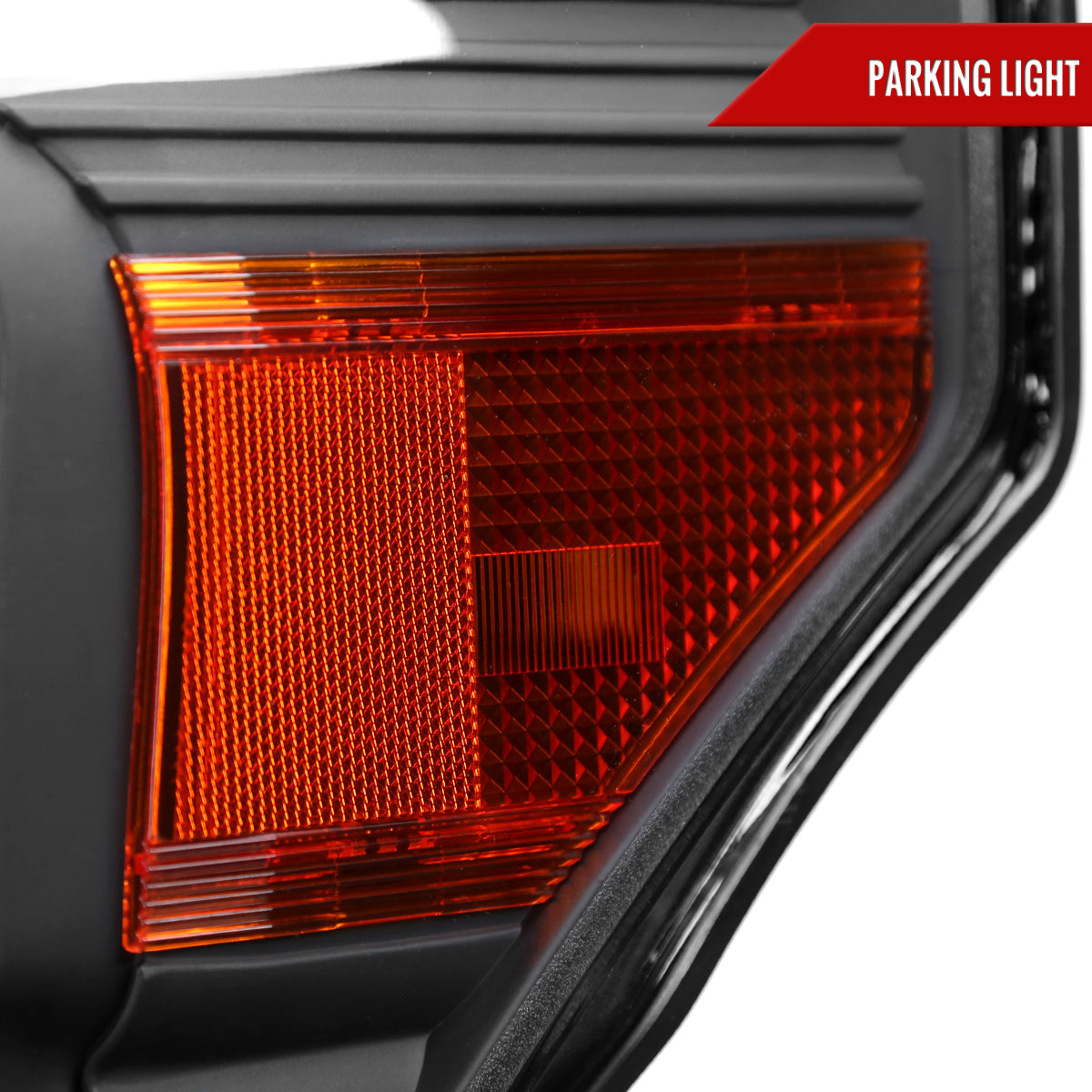 Spec-D 11-16 F250/F350/F450/F550 Super Duty Headlights Black/Amber