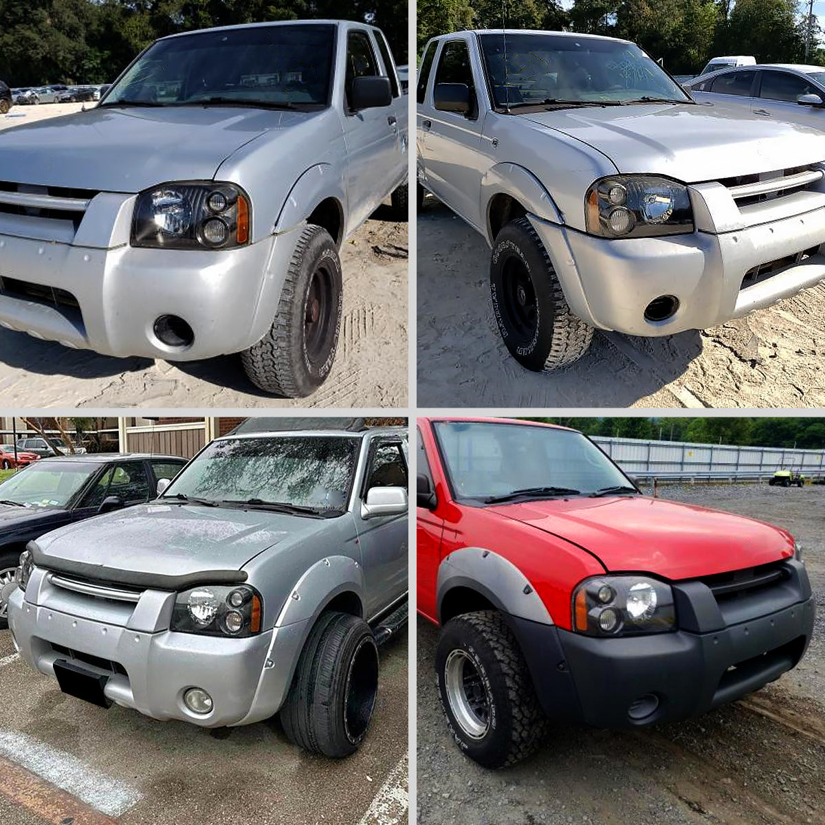 Spec-D 01-04 Nissan Frontier XE Headlights OEM Style Black