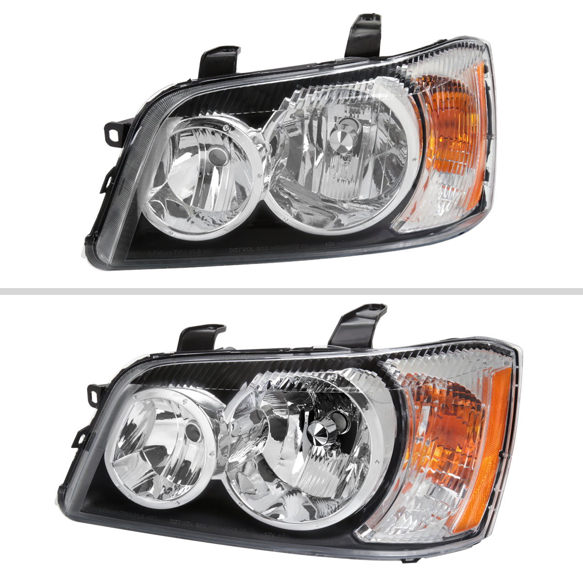 Spec-D 01-03 Highlander Headlights OEM Style Chrome