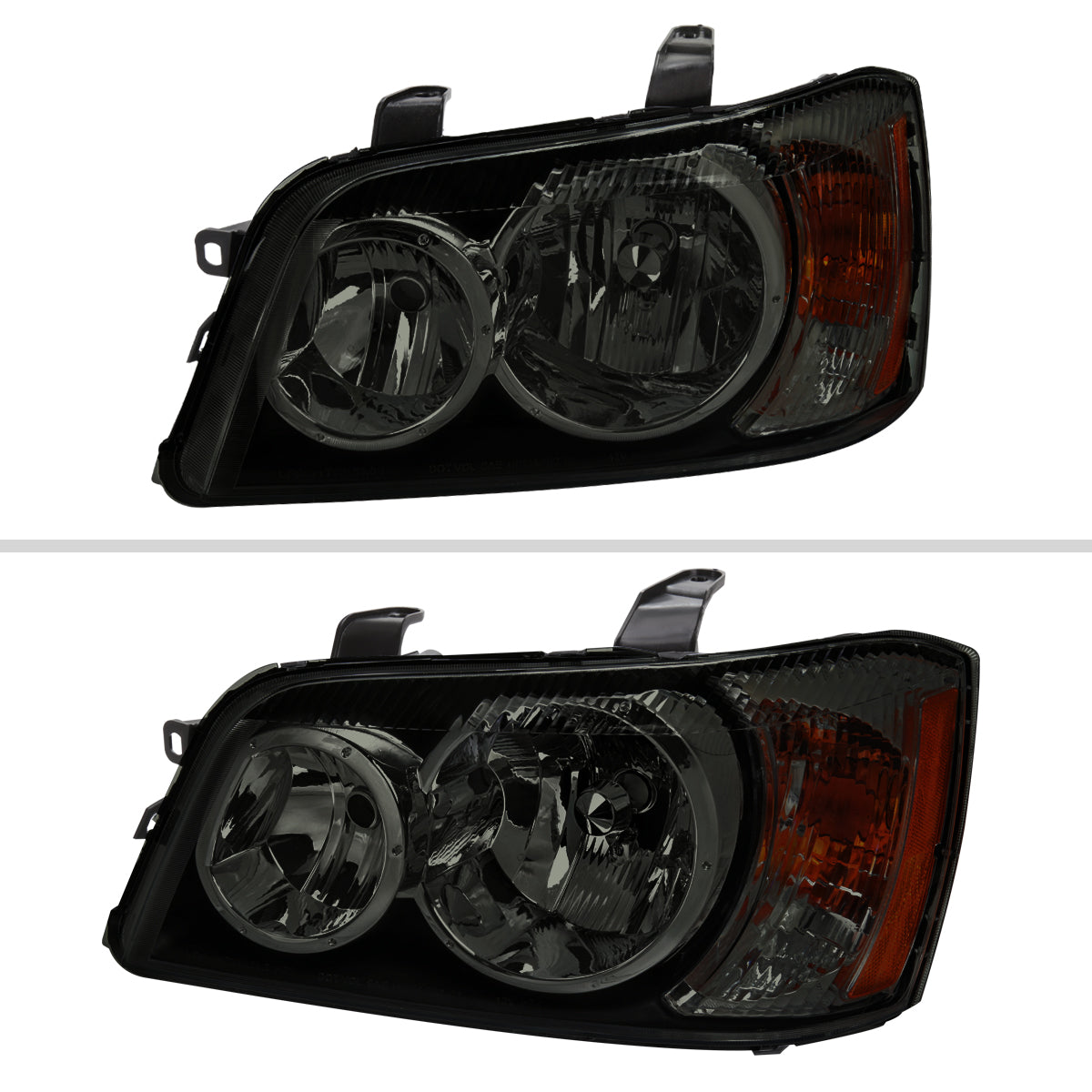 Spec-D 01-03 Highlander Headlights OEM Style Chrome/Smoked Lens