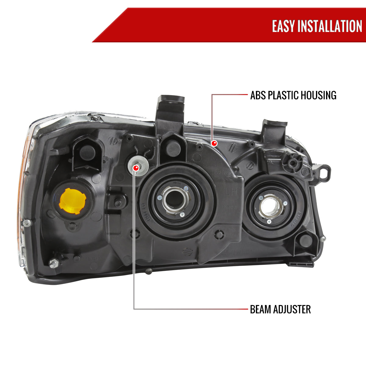 Spec-D 01-03 Highlander Headlights OEM Style Chrome/Smoked Lens
