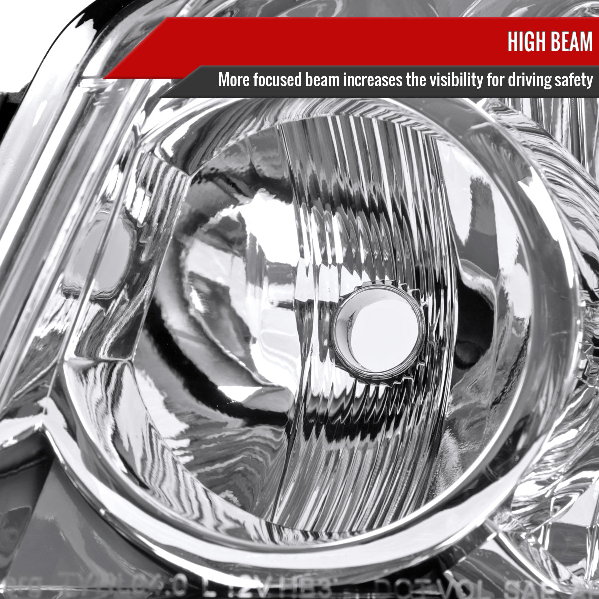 Spec-D 04-07 Toyota Highlander Headlights OEM Style Clear
