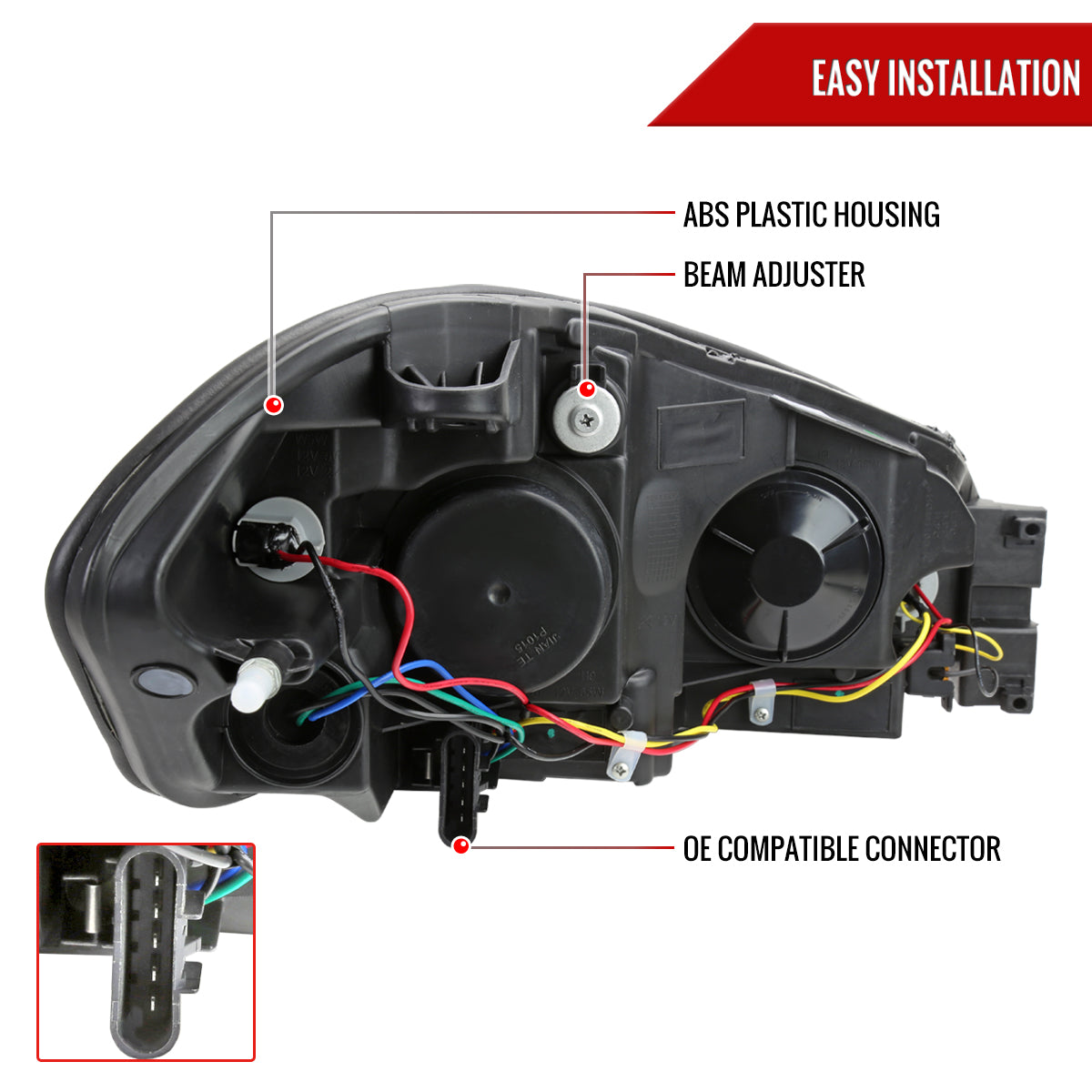 Spec-D 06-16 Impala/06-07 Monte Carlo Headlights Sequential Black