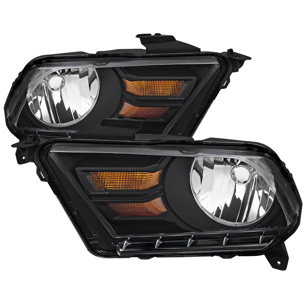 Spec-D 10-14 Ford Mustang OEM OEM Style Headlights Black