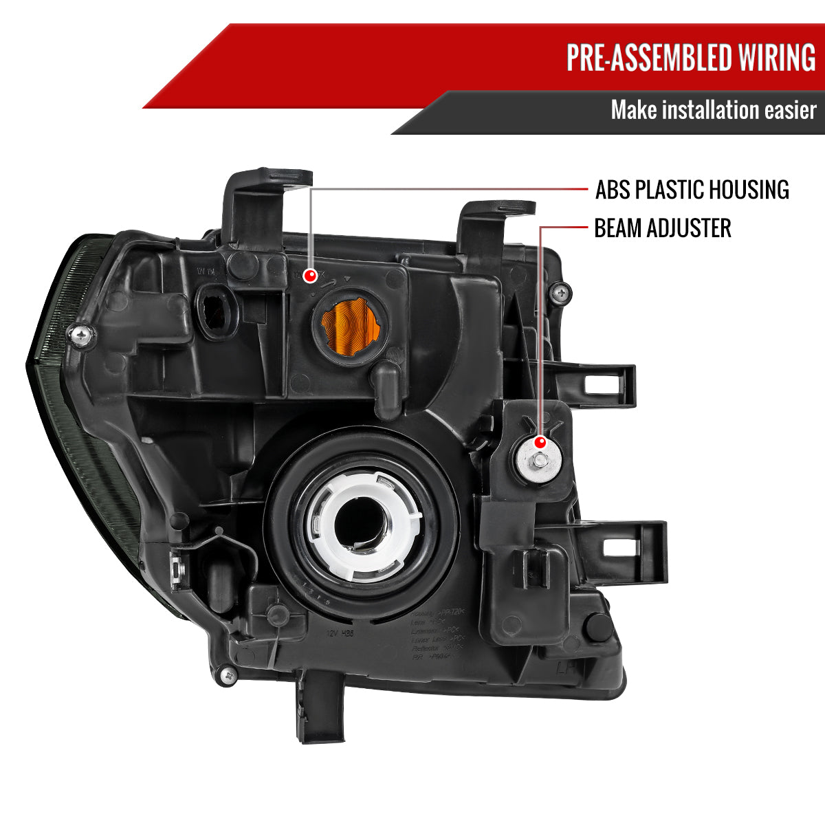 Spec-D 05-08 Frontier/05-06 Pathfinder Headlights OEM Style /Smoked