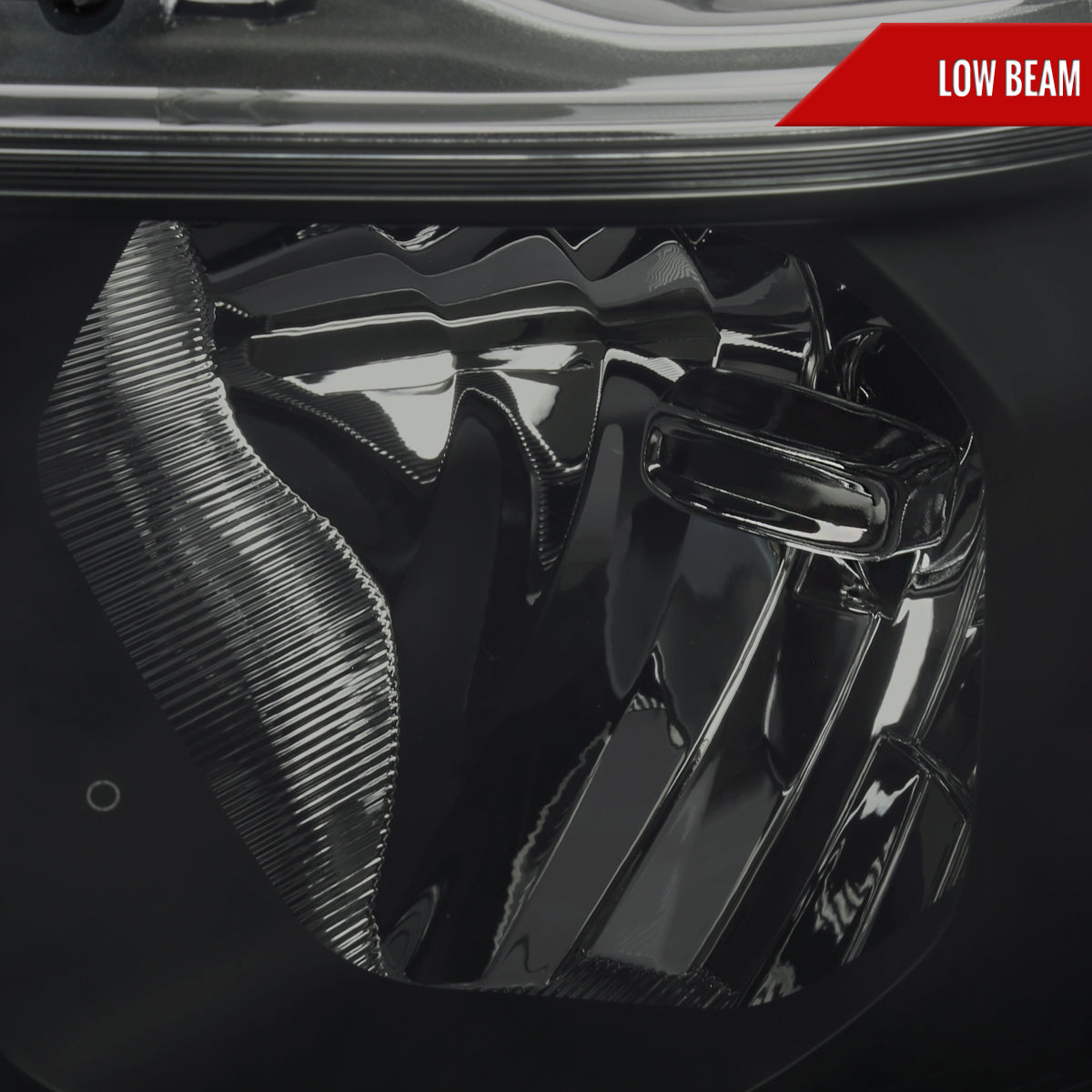 Spec-D 19-24 Ram 1500 Headlights Animated LED Bar Smoked.