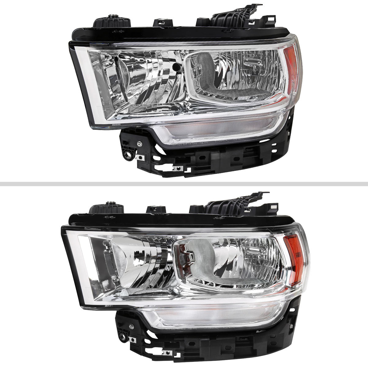 Spec-D 19-24 Ram 2500 3500 4500 5500 Headlights OEM Style Chrome