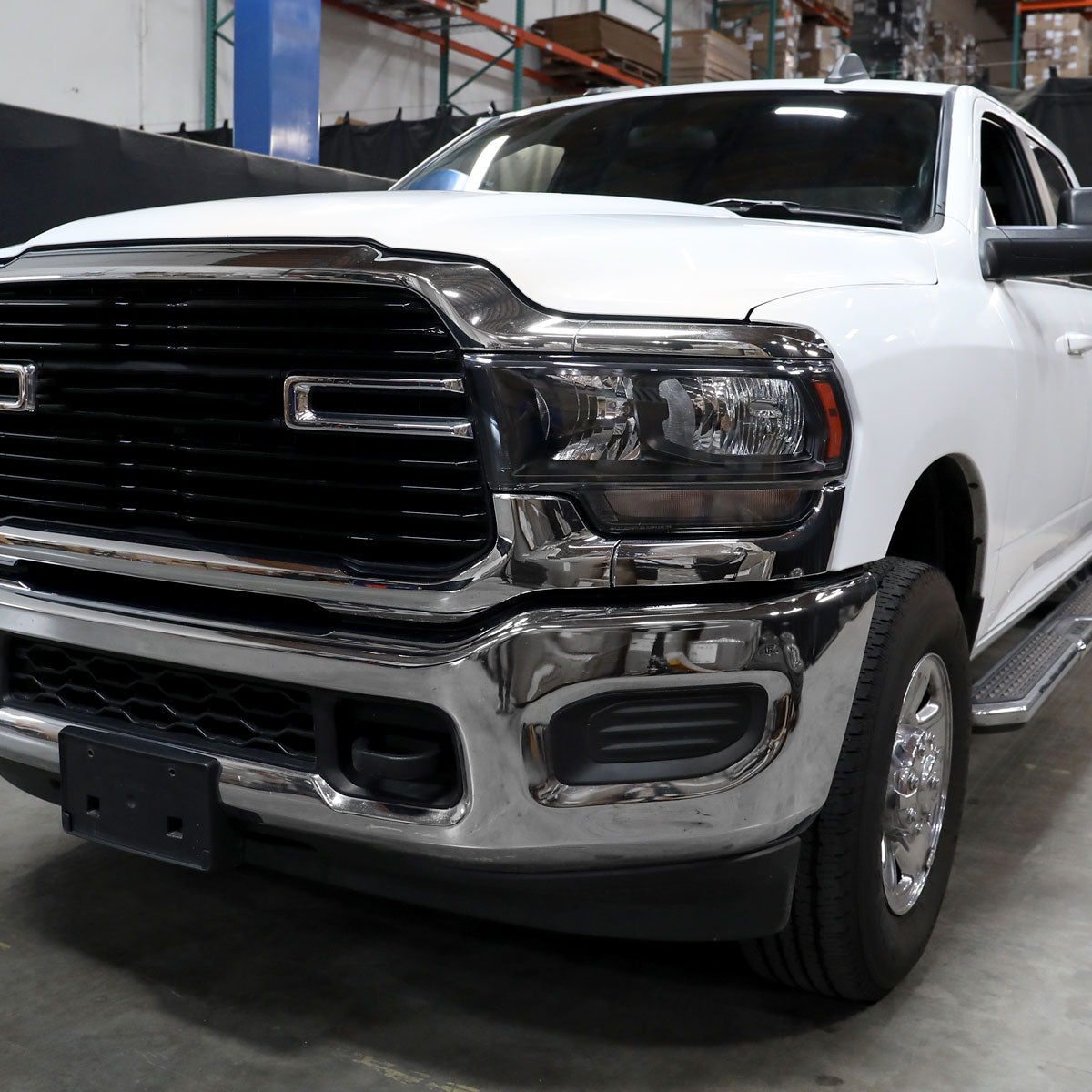 Spec-D 19-24 Ram 2500/3500 Driver Headlight Black Replacement