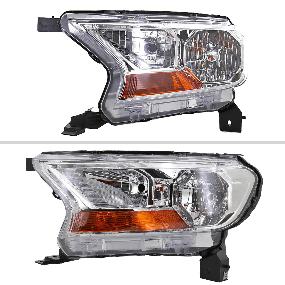 Spec-D 19-22 Ford Ranger XL/XLT OEM Style Halogen Headlights Chrome