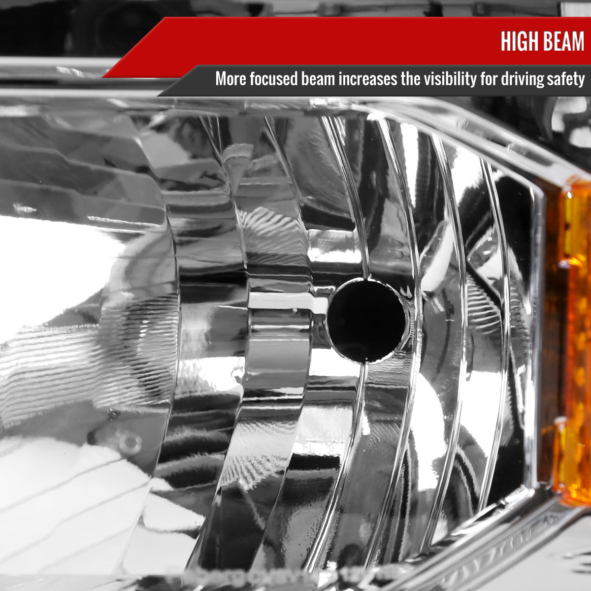 Spec-D 14-15 Chevy Silverado 1500 Headlights OEM Style Chrome