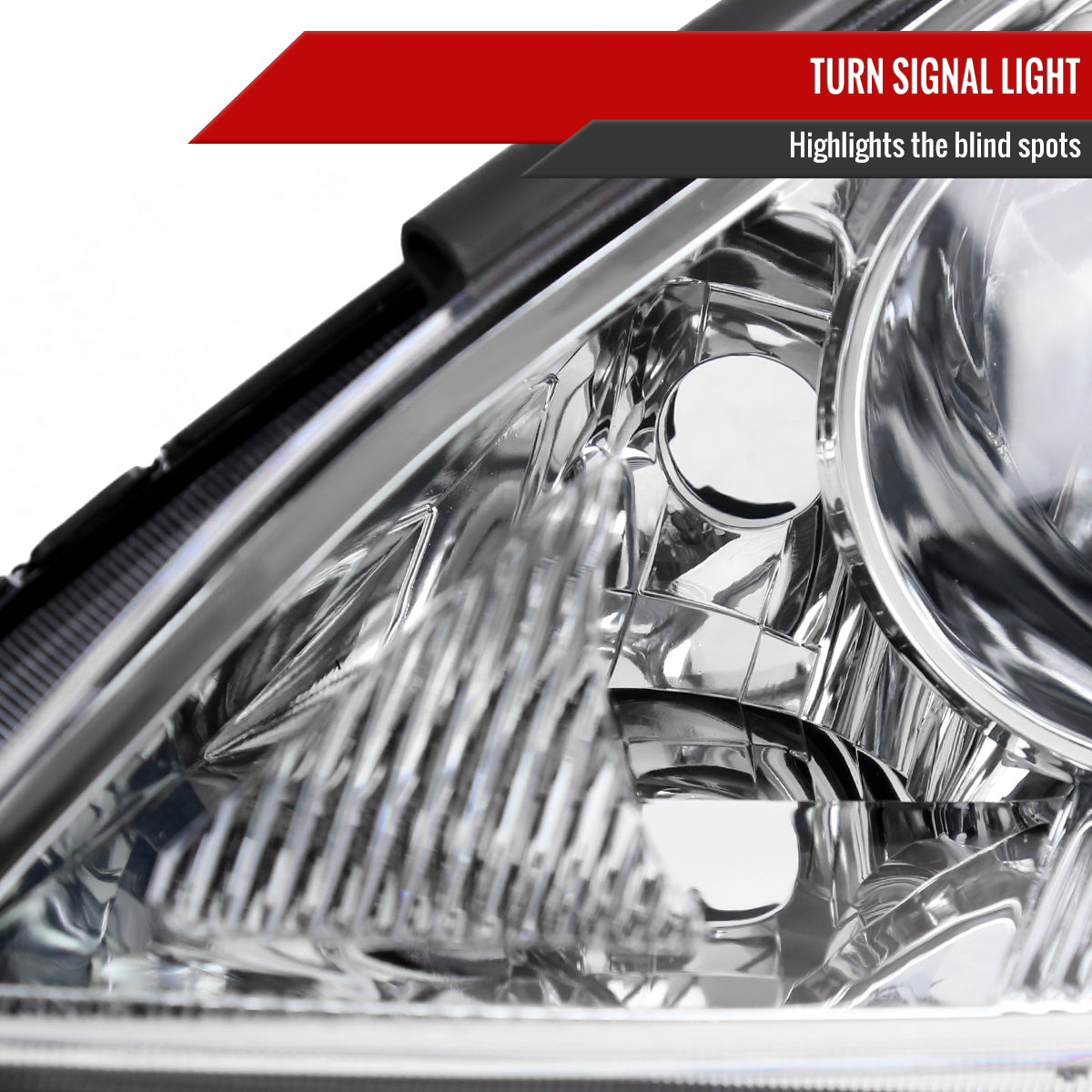 Spec-D 06-10 Sienna Headlights OEM Style Amber Reflector Chrome