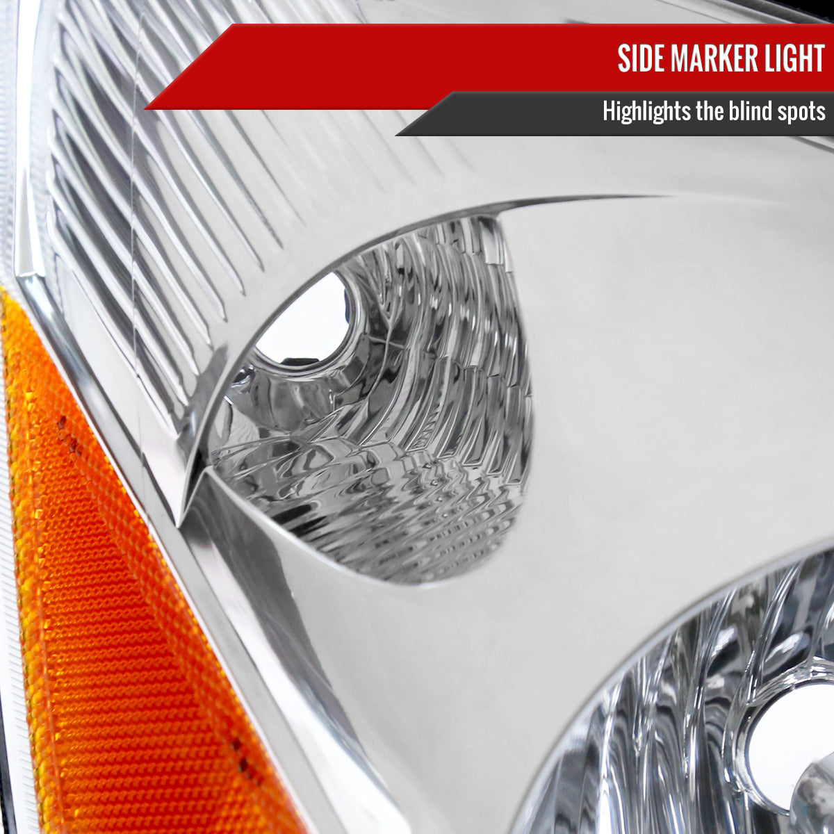 Spec-D 06-10 Toyota Sienna Passenger Headlight OEM Chrome Replacement