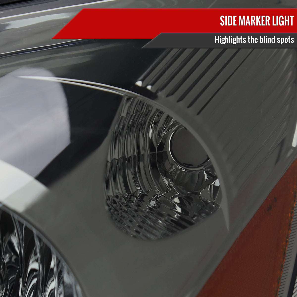 Spec-D 06-10 Sienna Headlights OEM Style Amber Reflector Chrome/Smoked