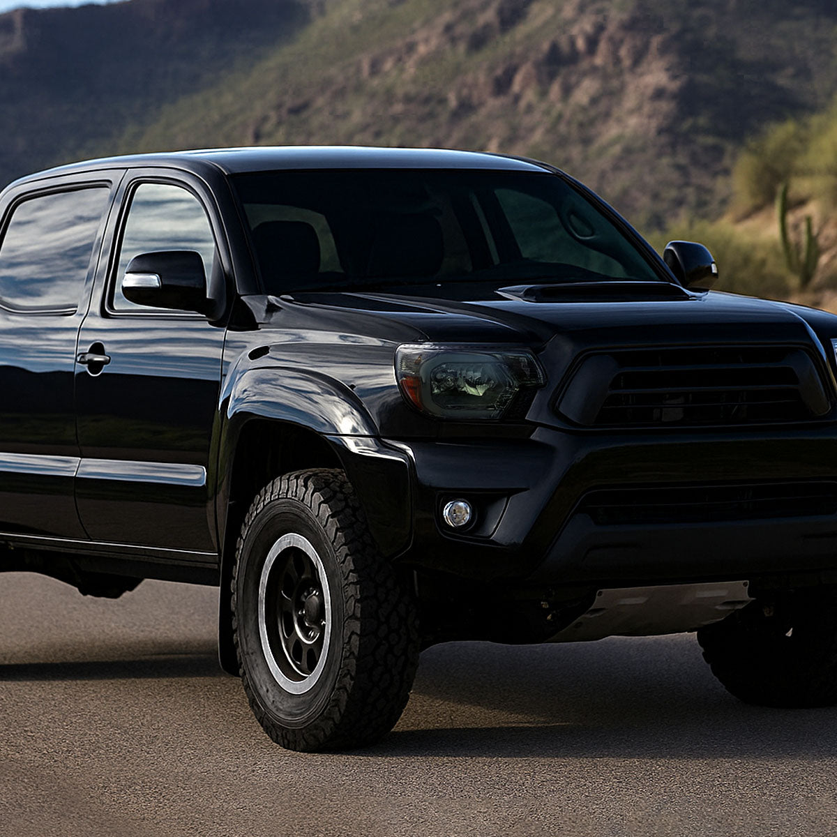 Spec-D 12-15 Tacoma Bar OE Style with Chrome/Smoked Headlights