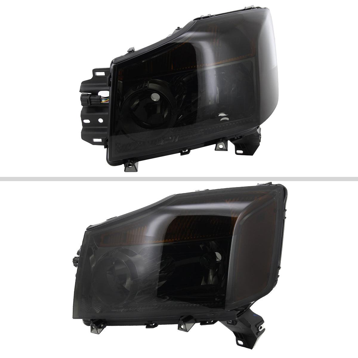 Spec-D 04-15 Nissan Titan 04-07 Armada Headlights Chrome/Smoked