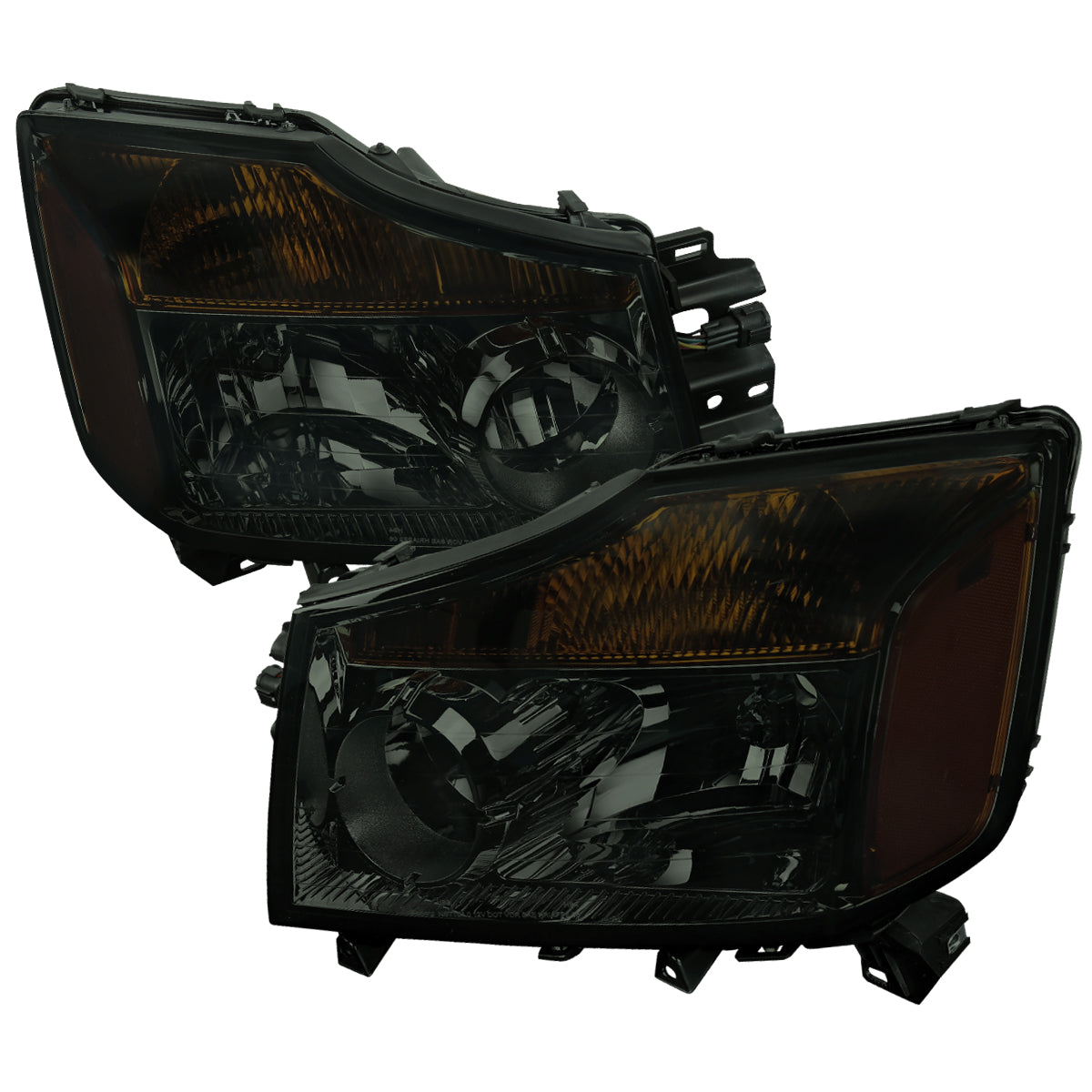 Spec-D 04-15 Nissan Titan 04-07 Armada Headlights Chrome/Smoked