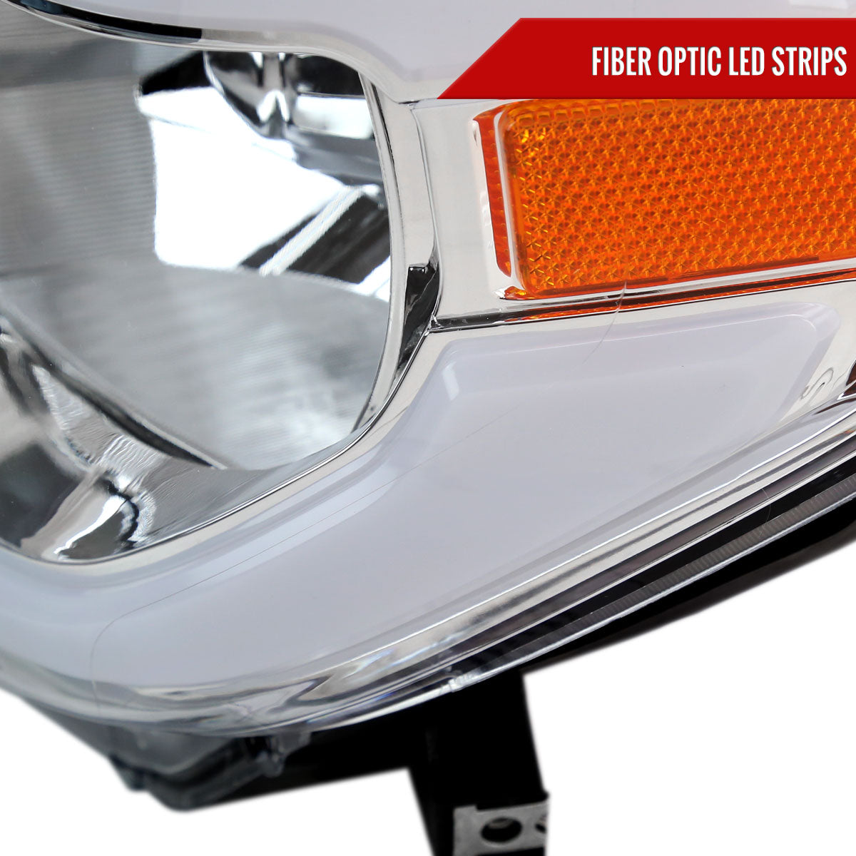 Spec-D 14-21 Tundra LED Bar Headlights OEM Style Chrome