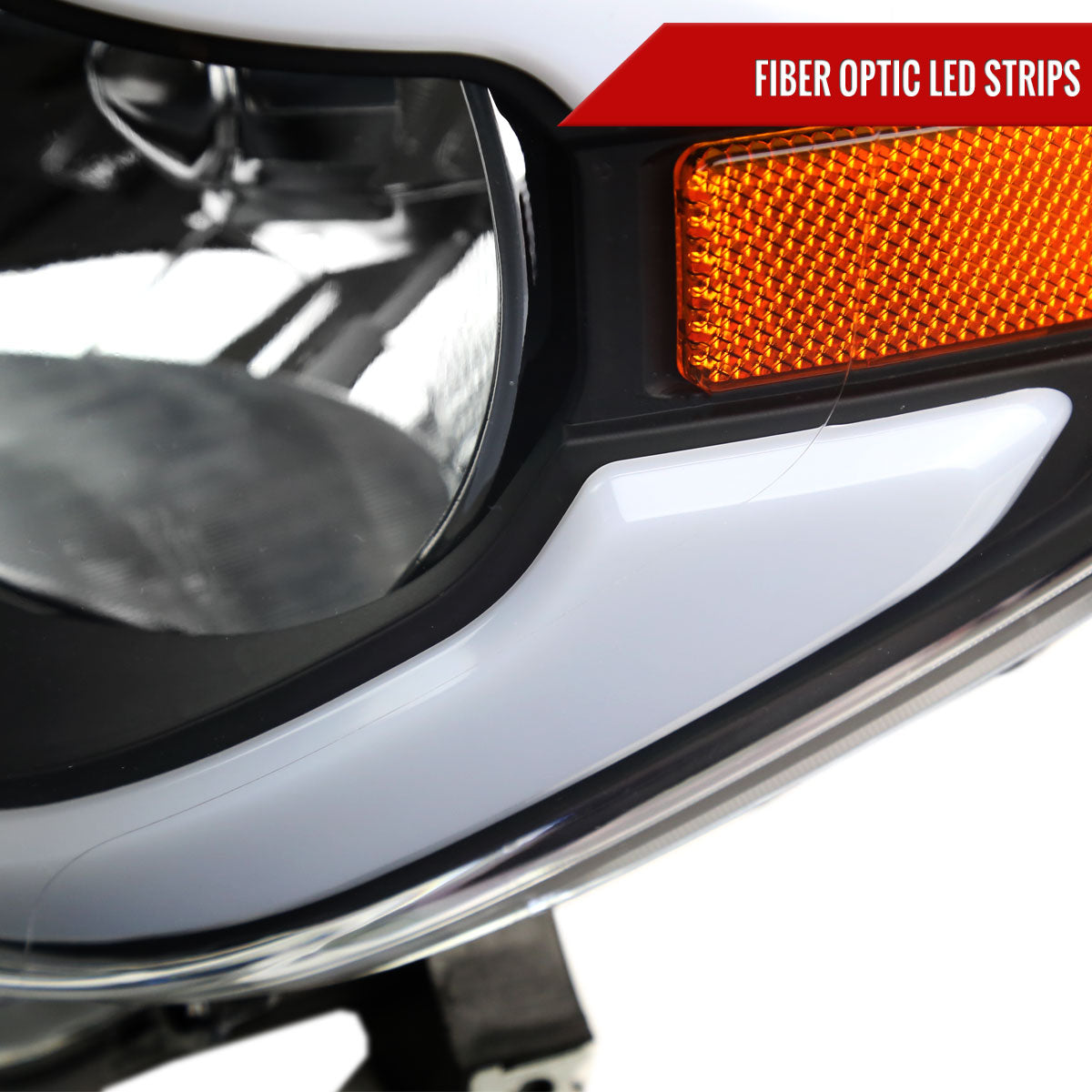 Spec-D 14-21 Tundra Headlights LED Bar OEM Style Black