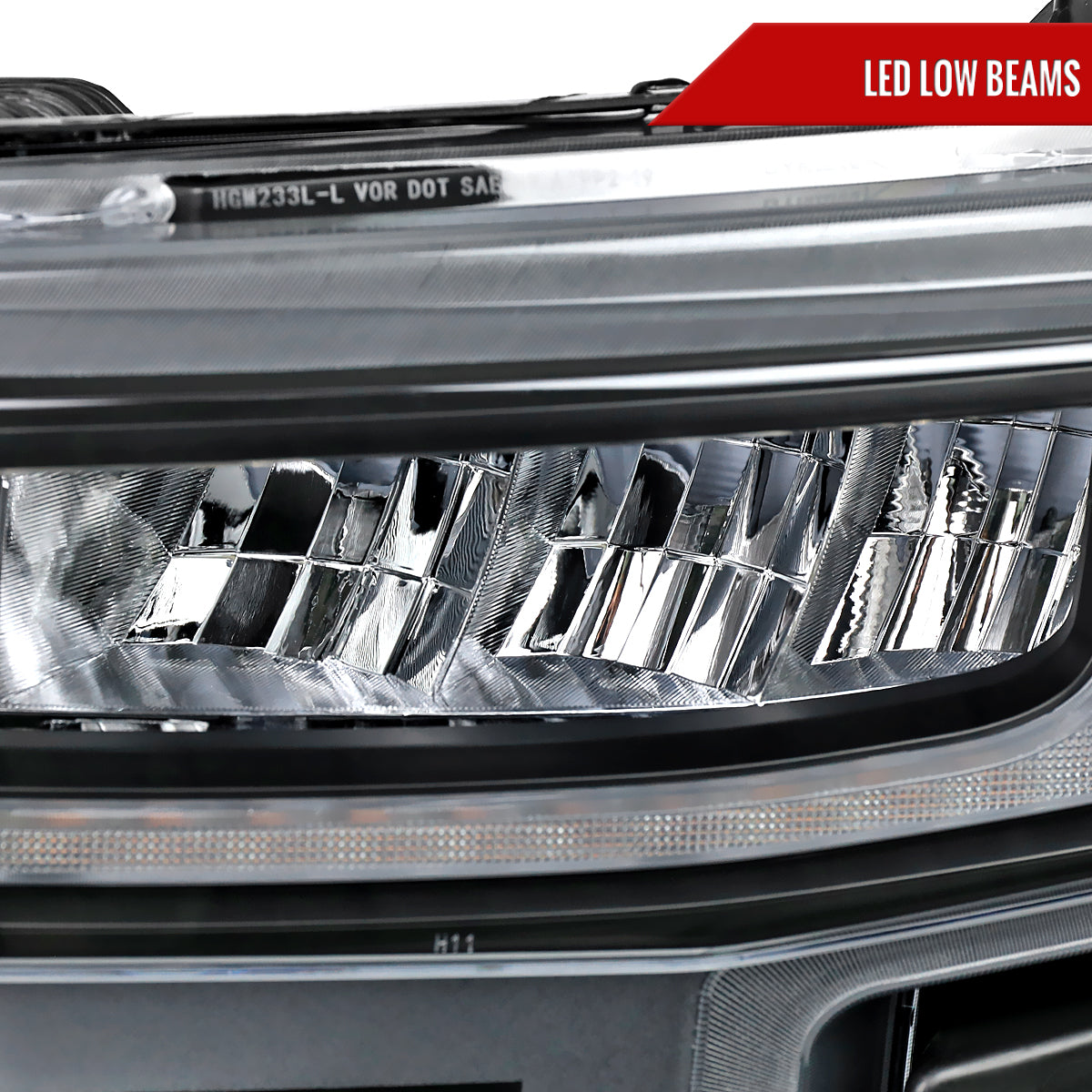 Spec-D 19-21 Chevy Silverado 1500 Headlights with SEQ Turns Black