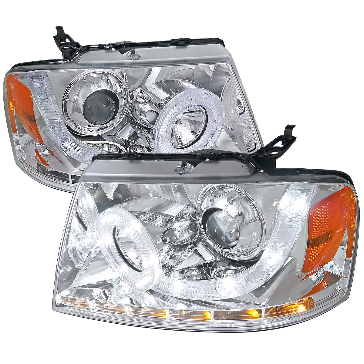 Spec-D 04-08 F-150/06-08 Lincoln Mark LT Halo Pro Headlights
