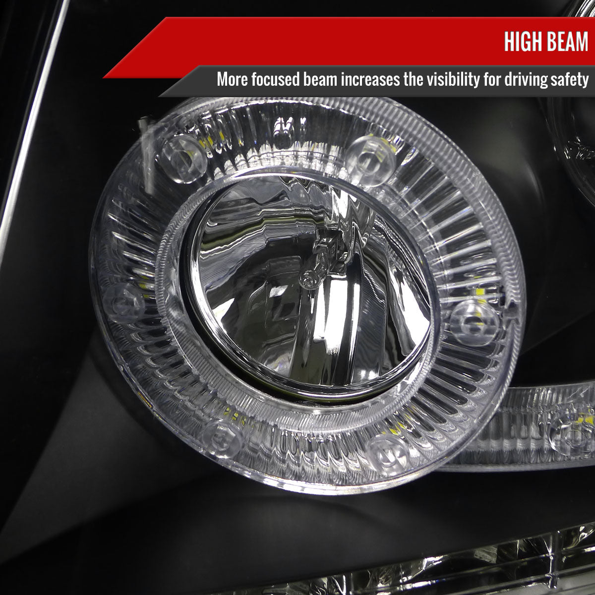 Spec-D 04-08 F-150/06-08 Lincoln Mark LT Halo Pro Headlights Black
