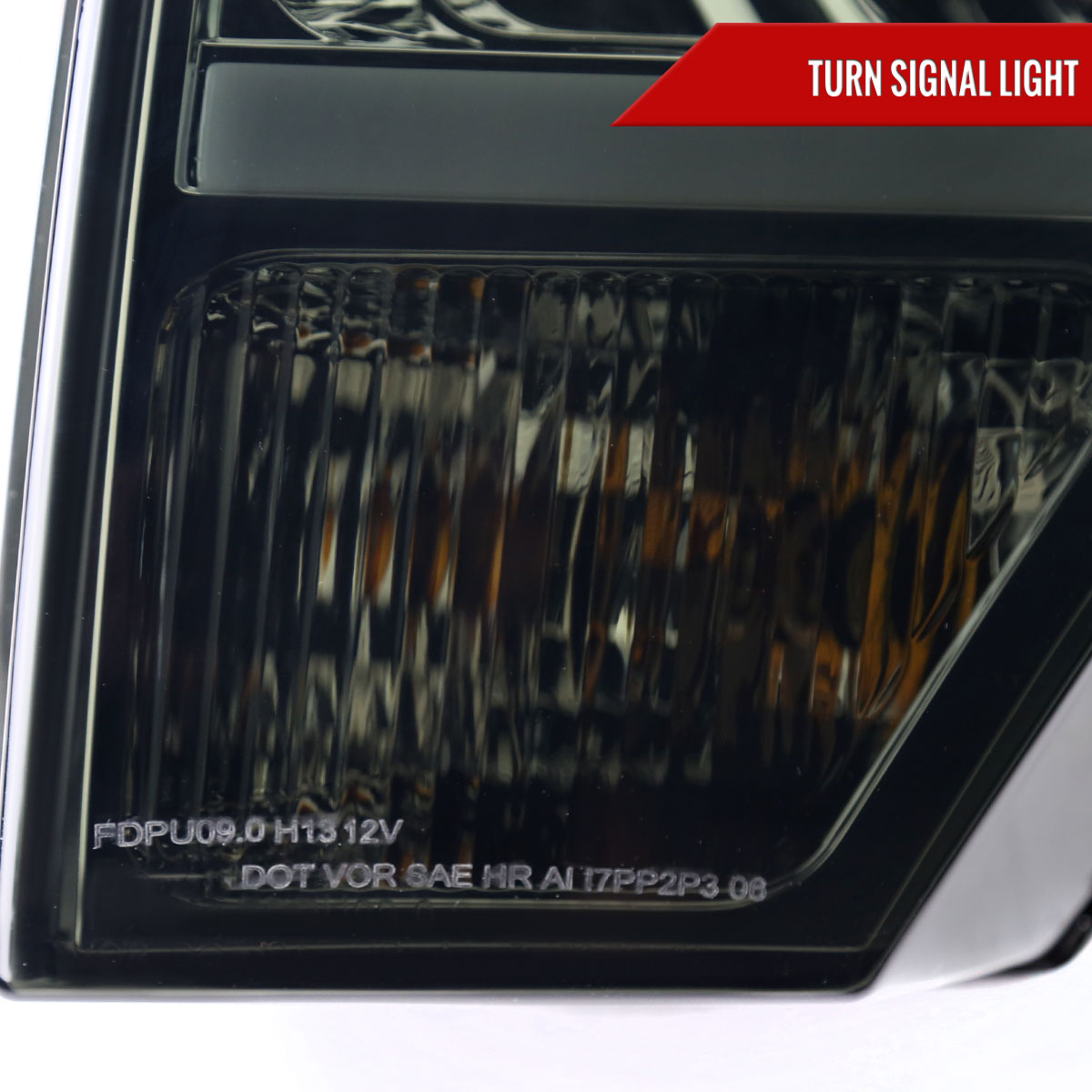Spec-D 09-14 Ford F-150 LED Strip Projector Headlights Chrome/Smoked