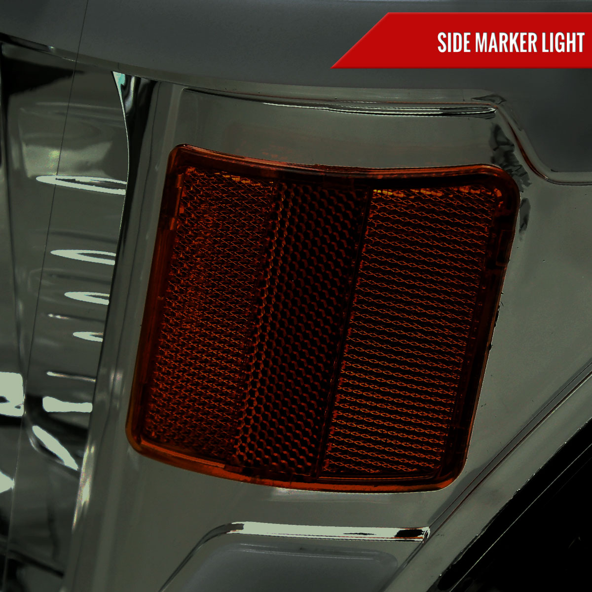 Spec-D 09-14 Ford F-150 LED Strip Projector Headlights Chrome/Smoked