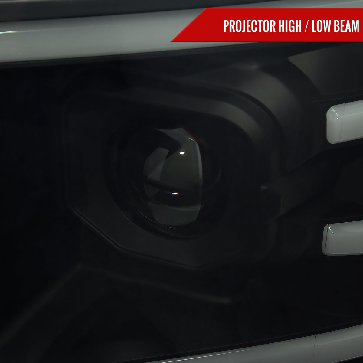Spec-D 09-14 Ford F-150 SEQ LED Projector Headlights Black Smoked