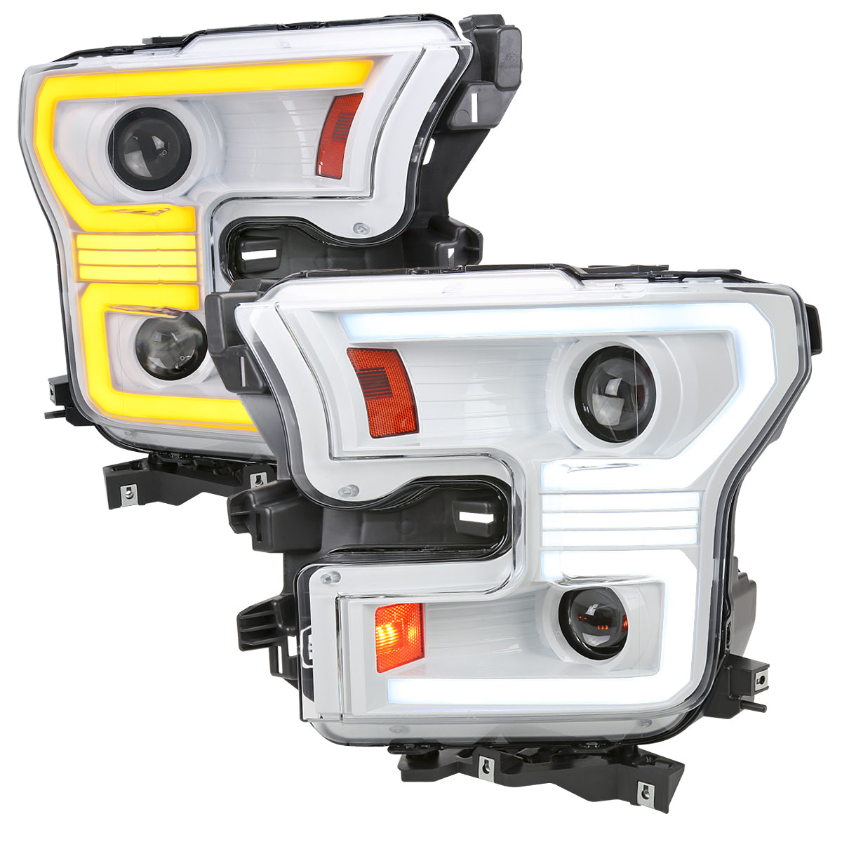 Spec-D 15-17 F-150 Bar Pro Headlights SEQ Turn Signals White/Clear