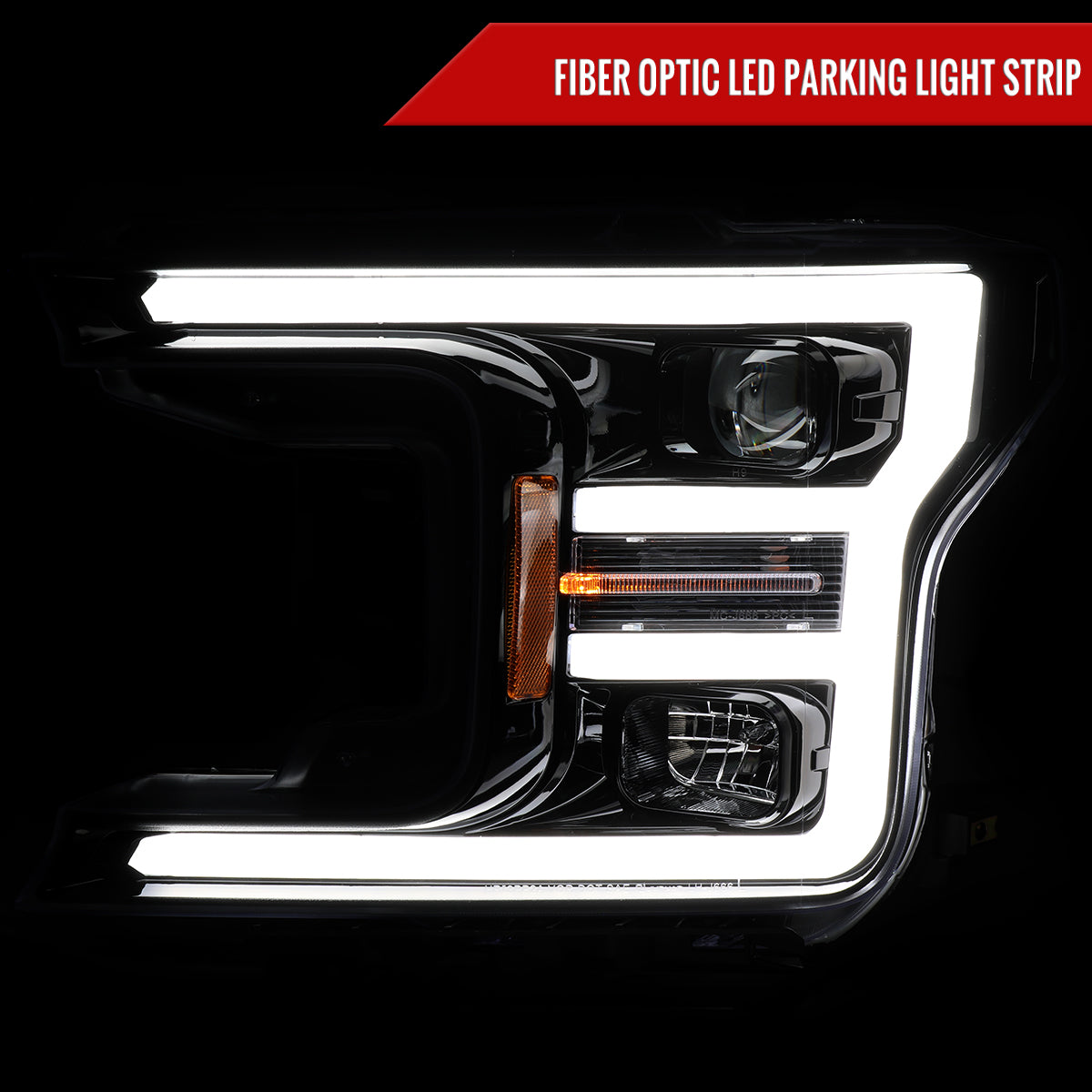 Spec-D 18-20 Ford F-150 Projector Headlights Chrome/Smoked.