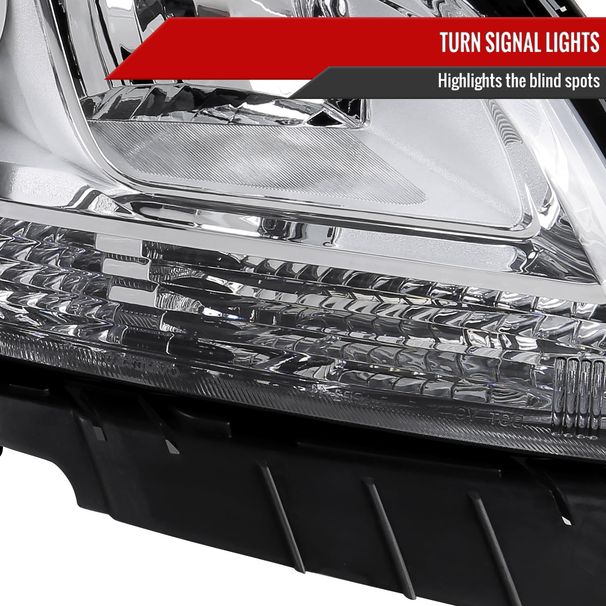 Spec-D 13-15 Malibu Passenger Projector Chrome Replacement