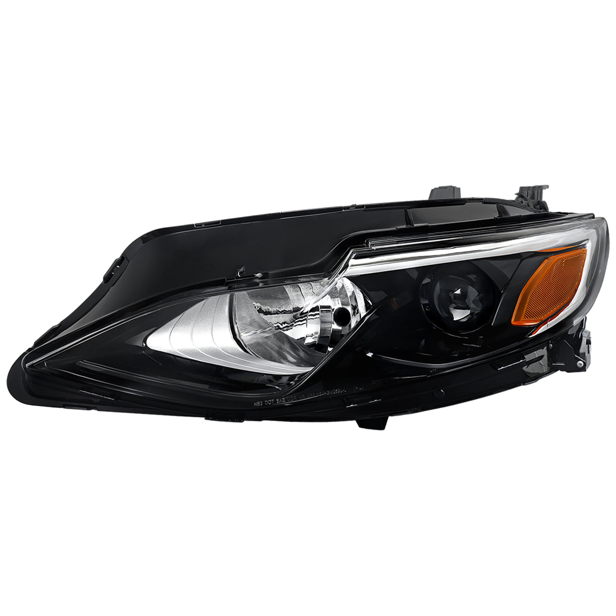 Spec-D 19-24 Malibu Projector Headlights OEM Style Glossy Black