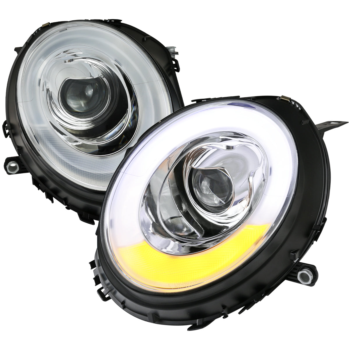 Spec-D 07-15 Mini Cooper R55 R56 R57 R58 R59 Headlights Chrome