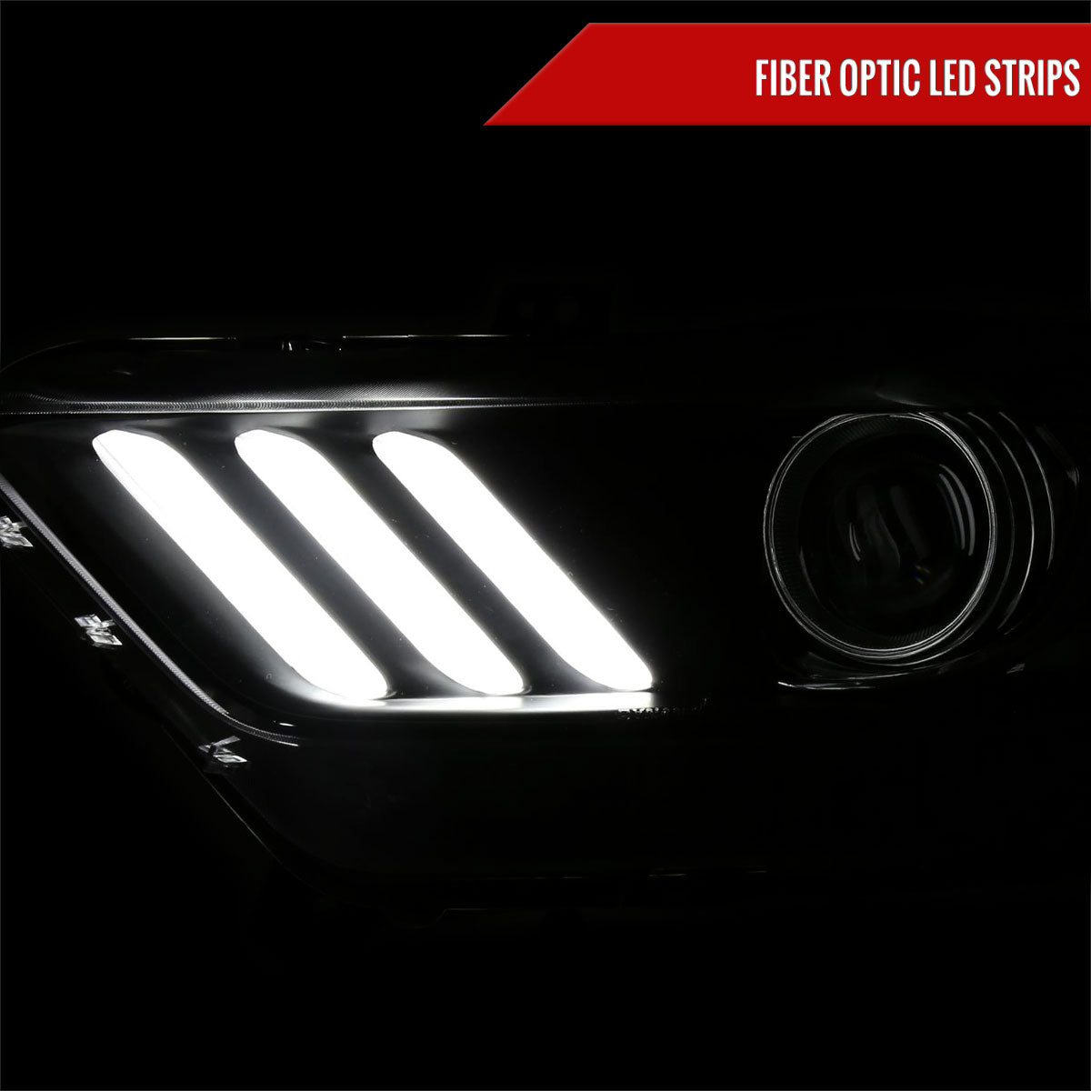 Spec-D 15-17 Mustang Shelby Driver HID Projector Black Replacement