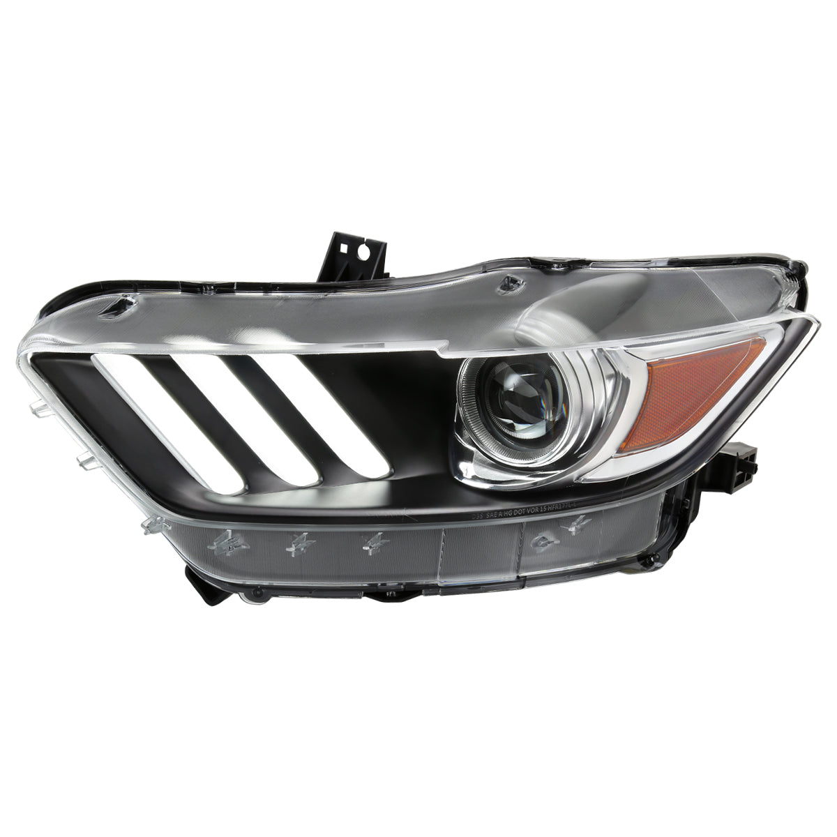 Spec-D 15-17 Mustang Shelby Driver HID Projector Black Replacement