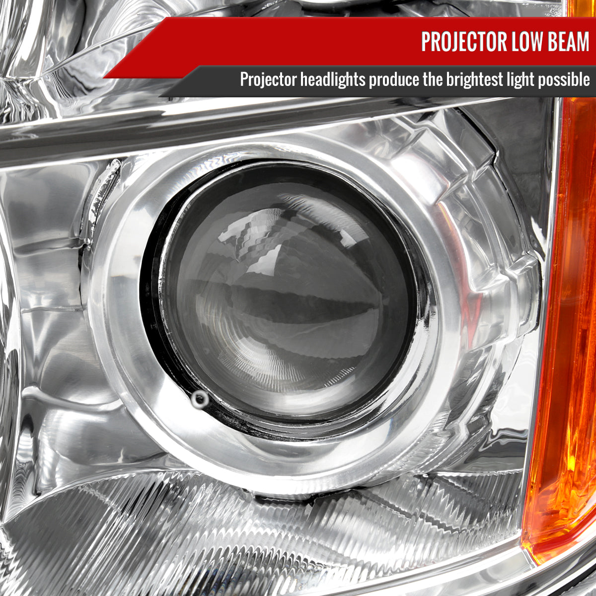 Spec-D 06-08 Honda Pilot Projector Headlights Chrome/Clear