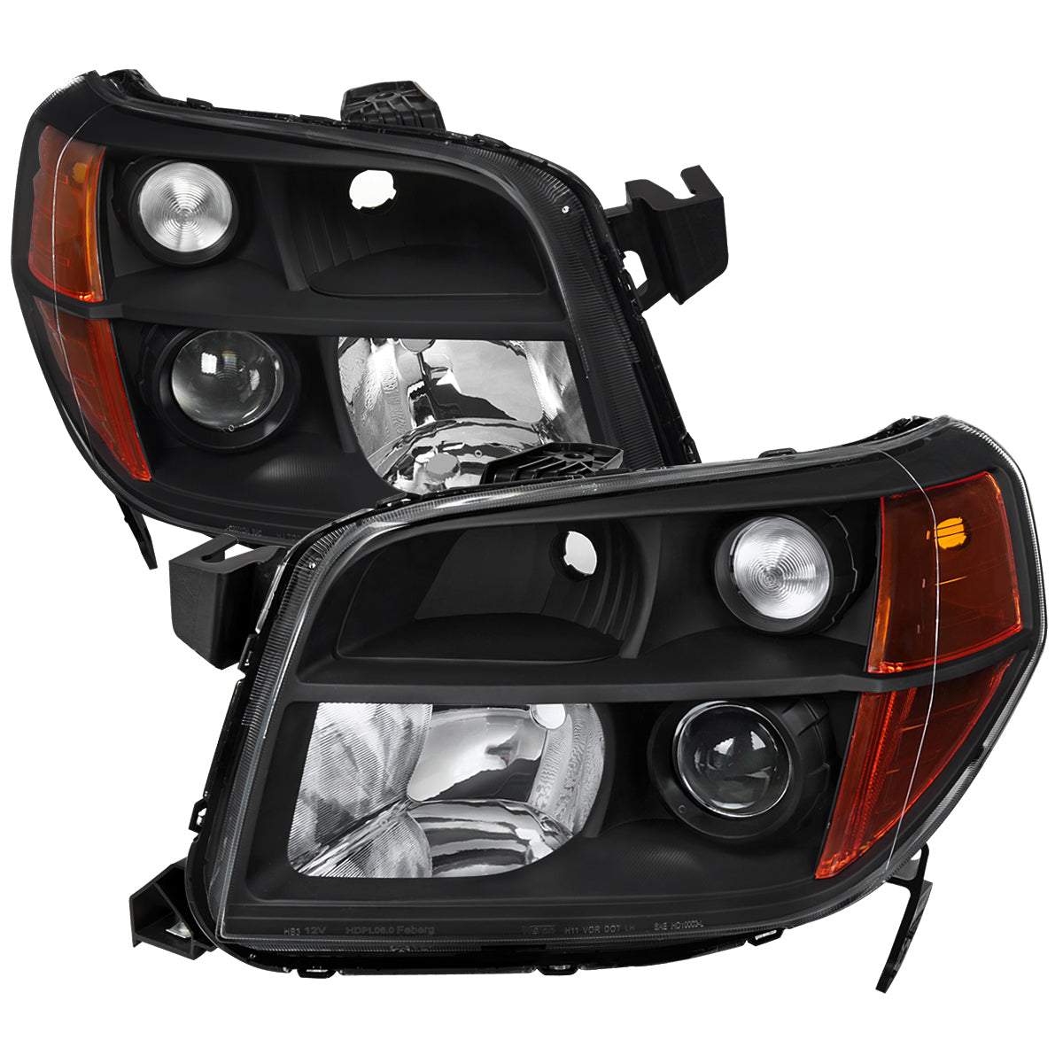 Spec-D 06-08 Honda Pilot Projector Headlights Black