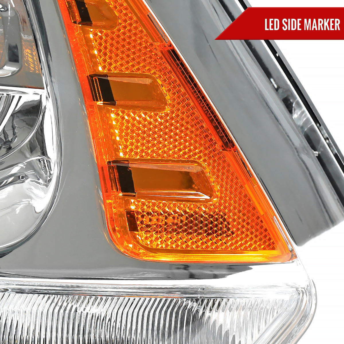 Spec-D 13-18 Ram 1500 2500 3500 Headlights LED Bar Chrome