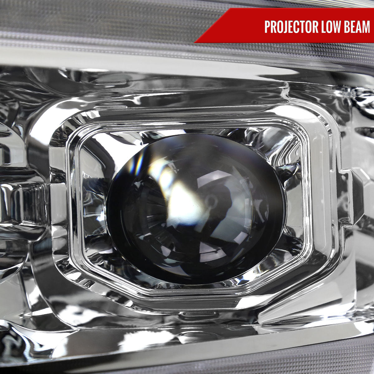 Spec-D 19-24 Ram 1500 SEQ LED Projector Headlights Chrome