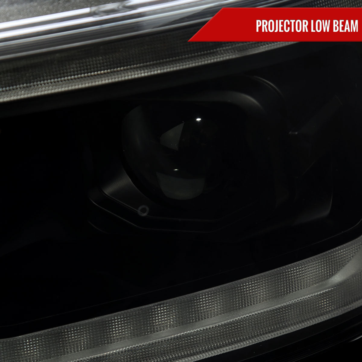 Spec-D 19-24 Ram 1500 SEQ LED Projector Headlights Black Smoked Lens